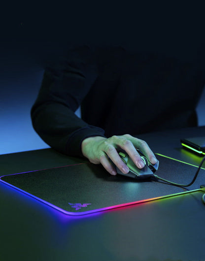 BPS  RGB Game Mouse Pad  The Built-in Cable Non Slip Rubber Base