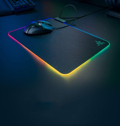 BPS  RGB Game Mouse Pad  The Built-in Cable Non Slip Rubber Base