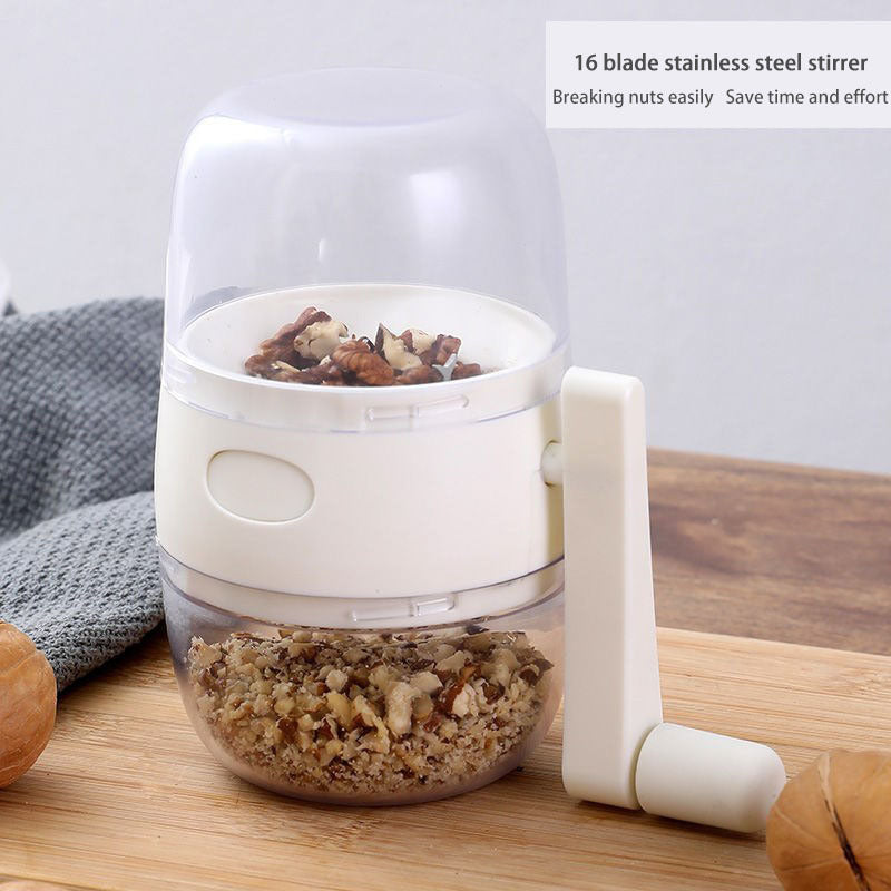 BPS Nut Grinder Peanut Crusher Garlic Press Multifunctional  Dry Fruits Gadget Manual Food Processor Kitchen Accessories