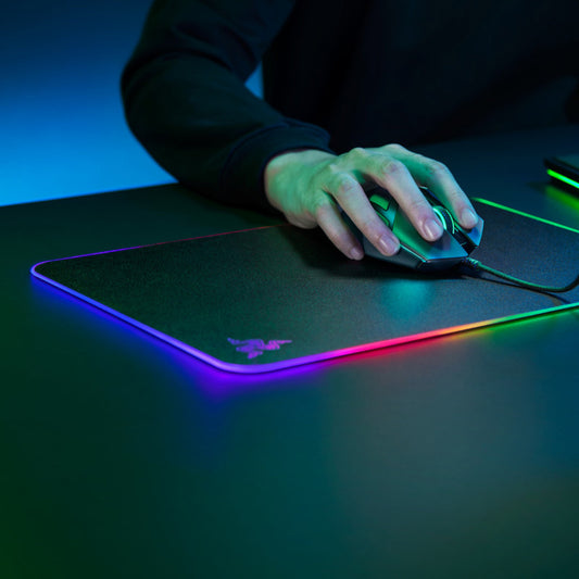 BPS  RGB Game Mouse Pad  The Built-in Cable Non Slip Rubber Base