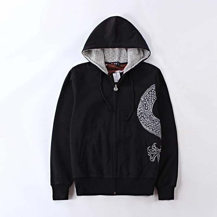 BPS Embroidered Sweatshirt Cotton Jacket Tattoos