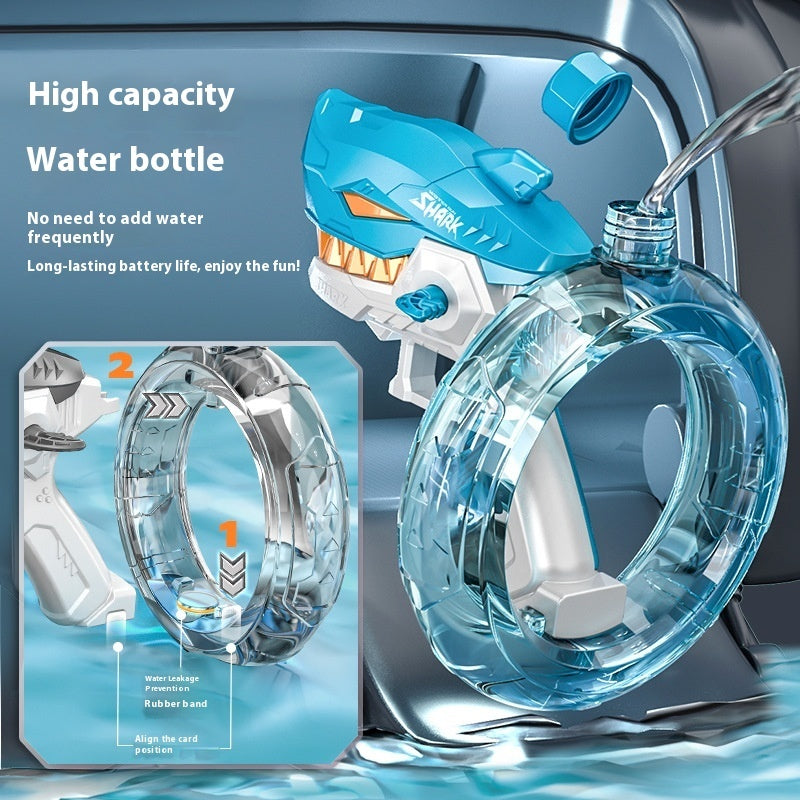 BPS New Shark Electric Water Gun Toys Fully Automatic Continuous Fire Water Gun Large Capacity