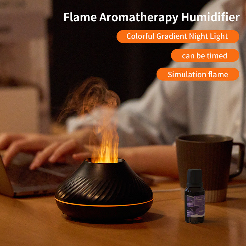 BPS Colorful Flame Humidifier Fire Volcano