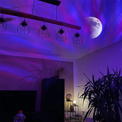 BPS Projectors LED Galaxy Star Atmosphere Galaxy Night Light Home Bedroom Sky Moon Lamp