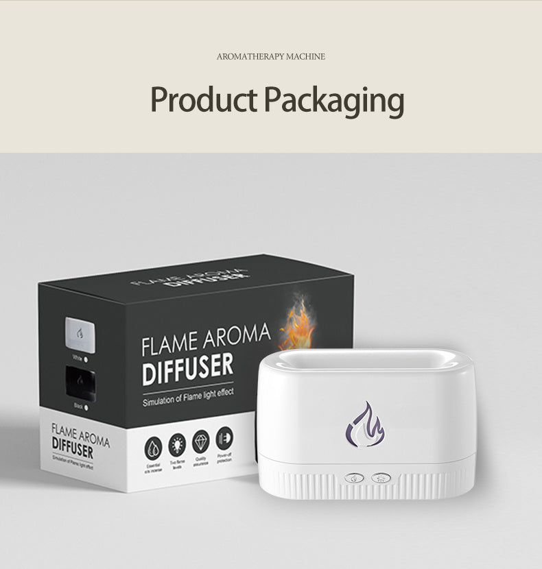 BSP  Flame Humidifier Aroma Diffusers Machine Home Bedroom Silent Essential Oil Flame Aroma Diffuser