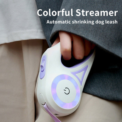 BPS Dog Leash Retractable Leash And Dog Collar Spotlight Automatic Pet Dog Cat