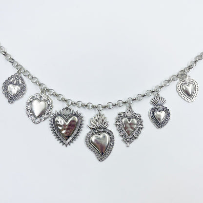 BPS Hot Heart Pendant Necklace