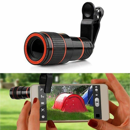 BPS HD 8X Clip On Optical Zoom Telescope Camera Lens For Universal Mobile Cell Phone